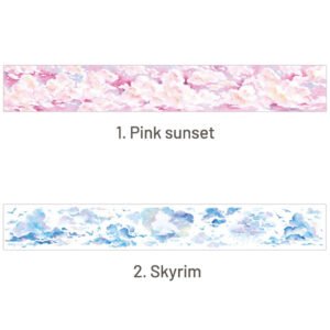 Colorful Cloud Long Strip Washi Tape Sticker cloud collection series tape sku 1