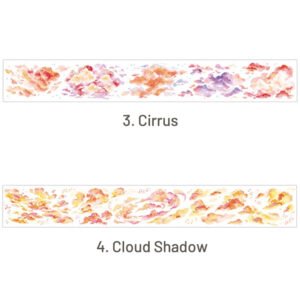 Colorful Cloud Long Strip Washi Tape Sticker cloud collection series tape sku 2