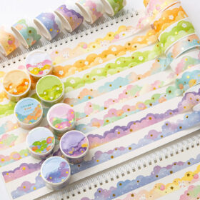 Cloud Hot Stamping Washi Tape - Rabbit, Bear, Heart, Moon, Star