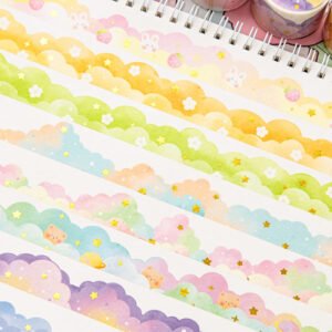 cloud hot stamping washi tape rabbit bear heart moon star c2