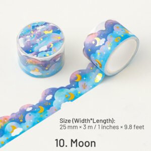 cloud hot stamping washi tape rabbit bear heart moon star sku 10