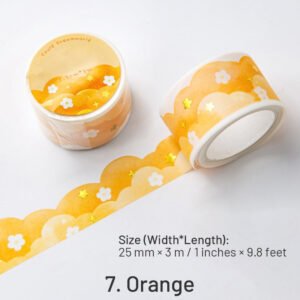 cloud hot stamping washi tape rabbit bear heart moon star sku 7