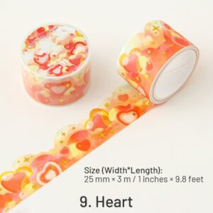 cloud hot stamping washi tape rabbit bear heart moon star sku 9
