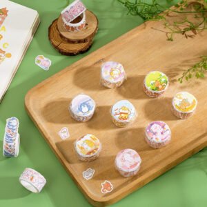 Cloud Zoo Cute Cartoon Animal Washi Sticker Roll cloud zoo cute cartoon animal washi sticker roll a