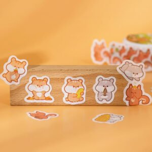 Cloud Zoo Cute Cartoon Animal Washi Sticker Roll cloud zoo cute cartoon animal washi sticker roll b