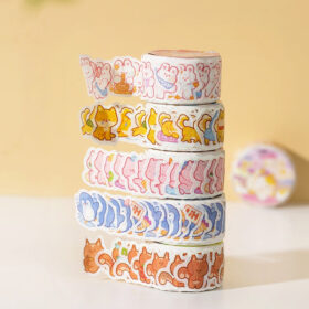 Cloud Zoo Cute Cartoon Animal Washi Sticker Roll
