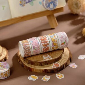 Cloud Zoo Cute Cartoon Animal Washi Sticker Roll cloud zoo cute cartoon animal washi sticker roll b5