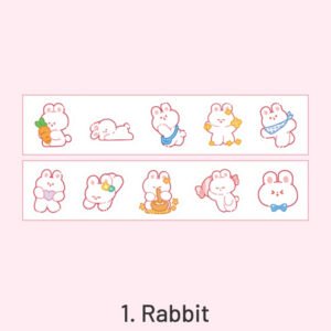 Cloud Zoo Cute Cartoon Animal Washi Sticker Roll cloud zoo cute cartoon animal washi sticker roll sku 1