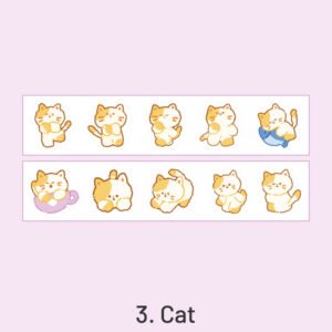 Cloud Zoo Cute Cartoon Animal Washi Sticker Roll cloud zoo cute cartoon animal washi sticker roll sku 3