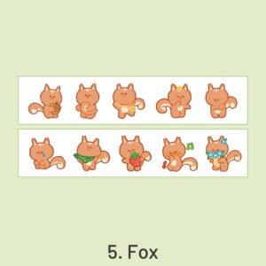 Cloud Zoo Cute Cartoon Animal Washi Sticker Roll cloud zoo cute cartoon animal washi sticker roll sku 5