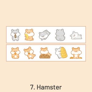 Cloud Zoo Cute Cartoon Animal Washi Sticker Roll cloud zoo cute cartoon animal washi sticker roll sku 7