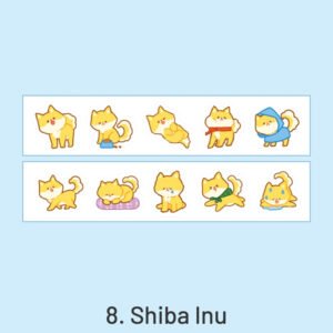 Cloud Zoo Cute Cartoon Animal Washi Sticker Roll cloud zoo cute cartoon animal washi sticker roll sku 8