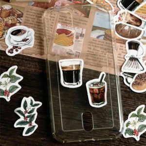 coffee beverage theme stickers b6
