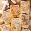Coffee Imprint Seal Kraft Paper Stickers