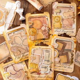 Coffee Imprint Seal Kraft Paper Stickers