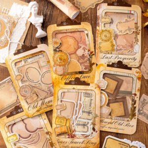 Coffee Imprint Seal Kraft Paper Stickers
