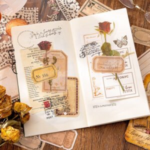 coffee imprint seal kraft paper stickers b3