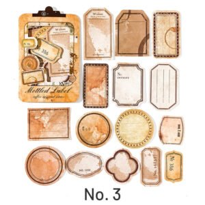 coffee imprint seal kraft paper stickers sku 3