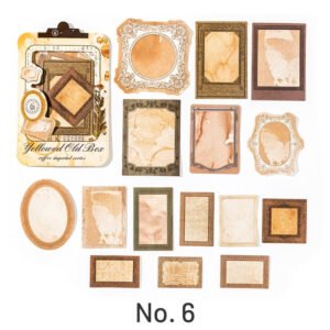 coffee imprint seal kraft paper stickers sku 6