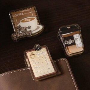 coffee nostalgia acrylic clips b1