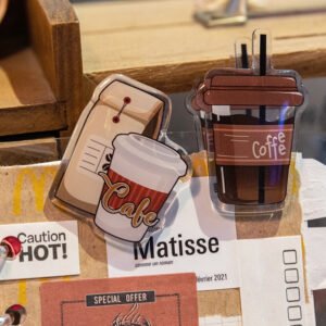 coffee nostalgia acrylic clips b2