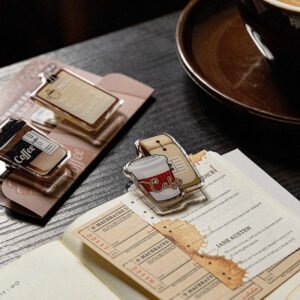 coffee nostalgia acrylic clips b5