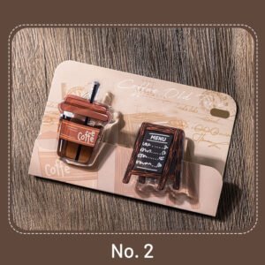 coffee nostalgia acrylic clips sku 2