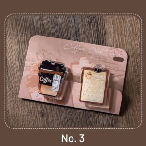 coffee nostalgia acrylic clips sku 3