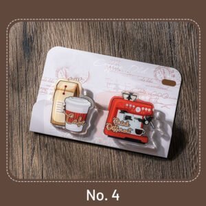 coffee nostalgia acrylic clips sku 4
