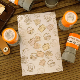 Coffee Print Series Self-Inking Stamp