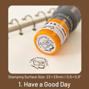 Coffee Print Series Self-Inking Stamp coffee print series self inking stamp sku 1