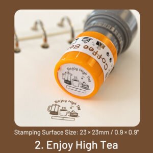 Coffee Print Series Self-Inking Stamp coffee print series self inking stamp sku 2