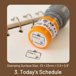 Coffee Print Series Self-Inking Stamp coffee print series self inking stamp sku 3