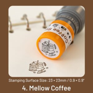 Coffee Print Series Self-Inking Stamp coffee print series self inking stamp sku 4