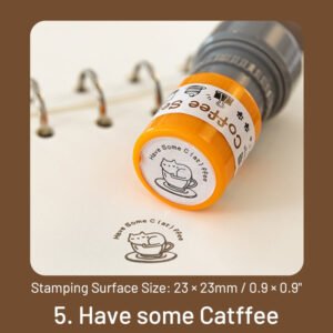 Coffee Print Series Self-Inking Stamp coffee print series self inking stamp sku 5