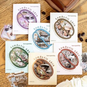 Coffee Shop-themed Clear Transparent Stickers