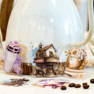 coffee shop themed pet stickers c