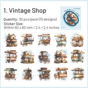 coffee shop themed pet stickers sku 1