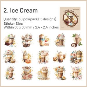coffee shop themed pet stickers sku 2