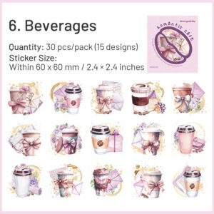 coffee shop themed pet stickers sku 6