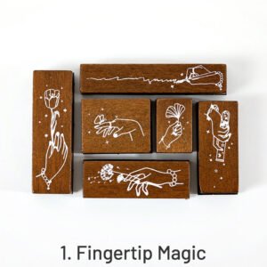 Collector's Notes Vintage Botanical Wooden Rubber Stamp Set collector s notes vintage botanical wooden rubber stamp set sku 1