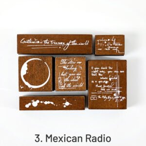 Collector's Notes Vintage Botanical Wooden Rubber Stamp Set collector s notes vintage botanical wooden rubber stamp set sku 3