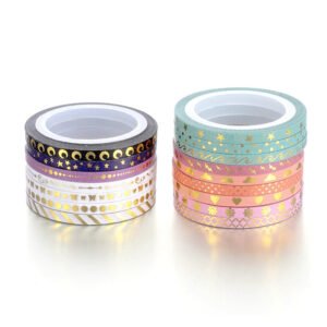 color foil stamping extra fine washi tape set b