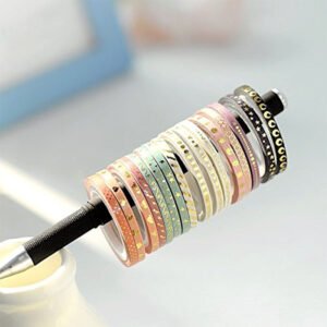 color foil stamping extra fine washi tape set b2