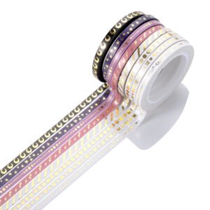 color foil stamping extra fine washi tape set b3