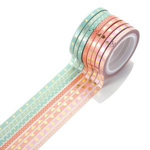 color foil stamping extra fine washi tape set b4