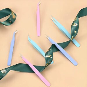 colored stainless steel diy craft tweezer a
