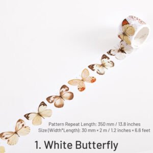 Colorful and Vibrant Butterflies Washi Tape colorful and vibrant butterflies washi tape sku 1