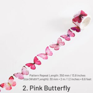 Colorful and Vibrant Butterflies Washi Tape colorful and vibrant butterflies washi tape sku 2