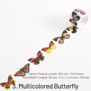 Colorful and Vibrant Butterflies Washi Tape colorful and vibrant butterflies washi tape sku 3